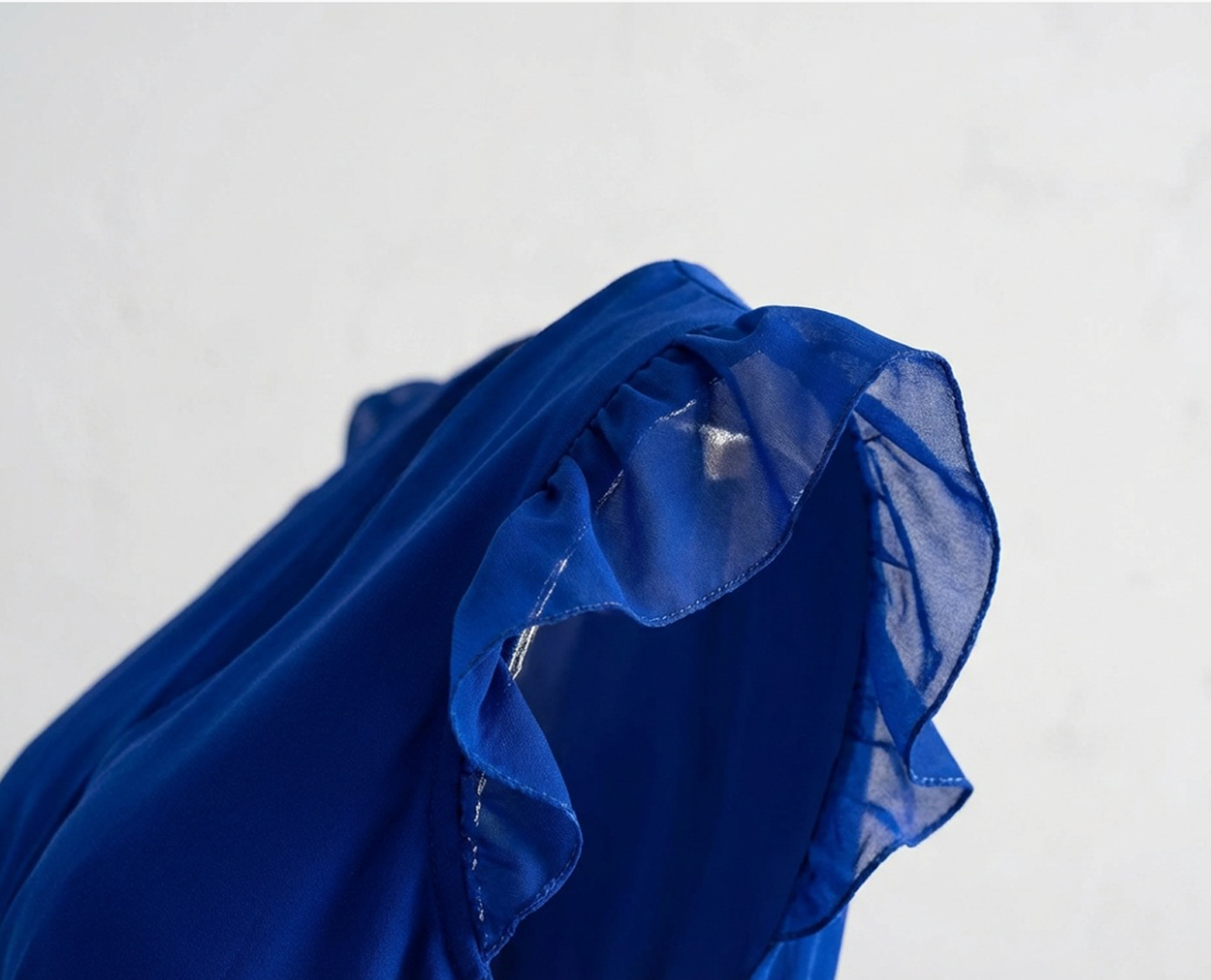 Kobaltblauwe Elegantie – Plissé Midi-Jurk | Formele jurk Numoco